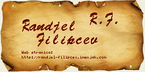Ranđel Filipčev vizit kartica